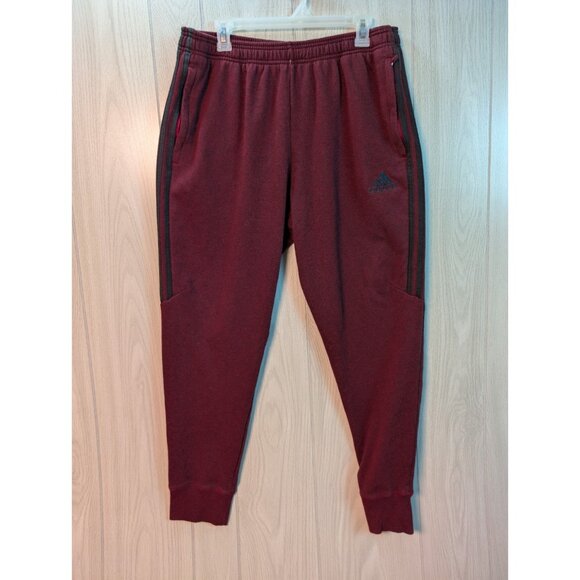 adidas Other - Adidas Pants Mens XL Red Track Warm Up Zip Jogger Drawstring Sweatpants Gym Run
